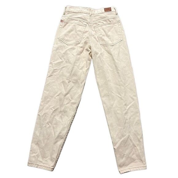 BDG Off White Slim Straight Legs High Waisted Jeans Size 25 - Picture 2 of 5